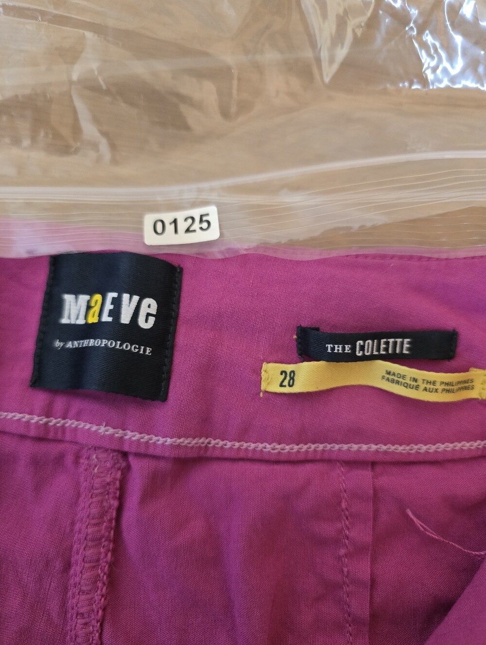 Anthropologie Maeve Hot Pink Colette Magic Fabric Wide-Leg Trousers 28 - Picture 5 of 12